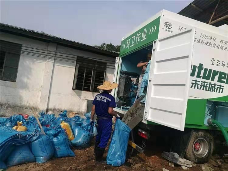 申扎工业污泥压干处理